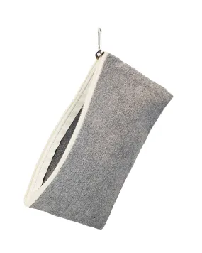 6 ct Recycled Canvas Flat Zipper Pouch - By Bundle