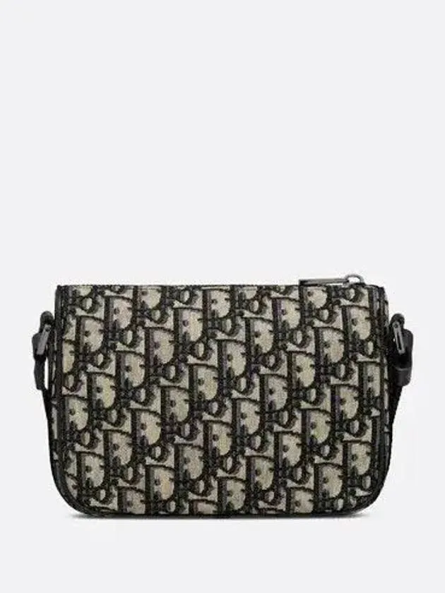 8 Oblique Jacquard Small Messenger Bag Beige Black