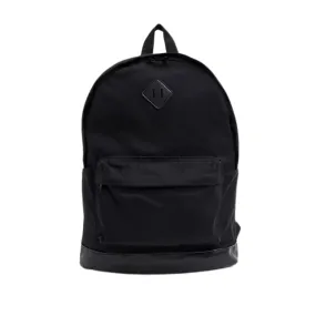 ASOS - Canvas Backpack With Faux Leather Base