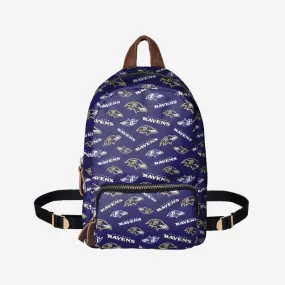 Baltimore Ravens Printed Collection Mini Backpack