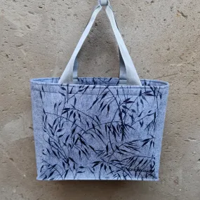 Bamboo Leaves - Recycled Felt Teacher Bag