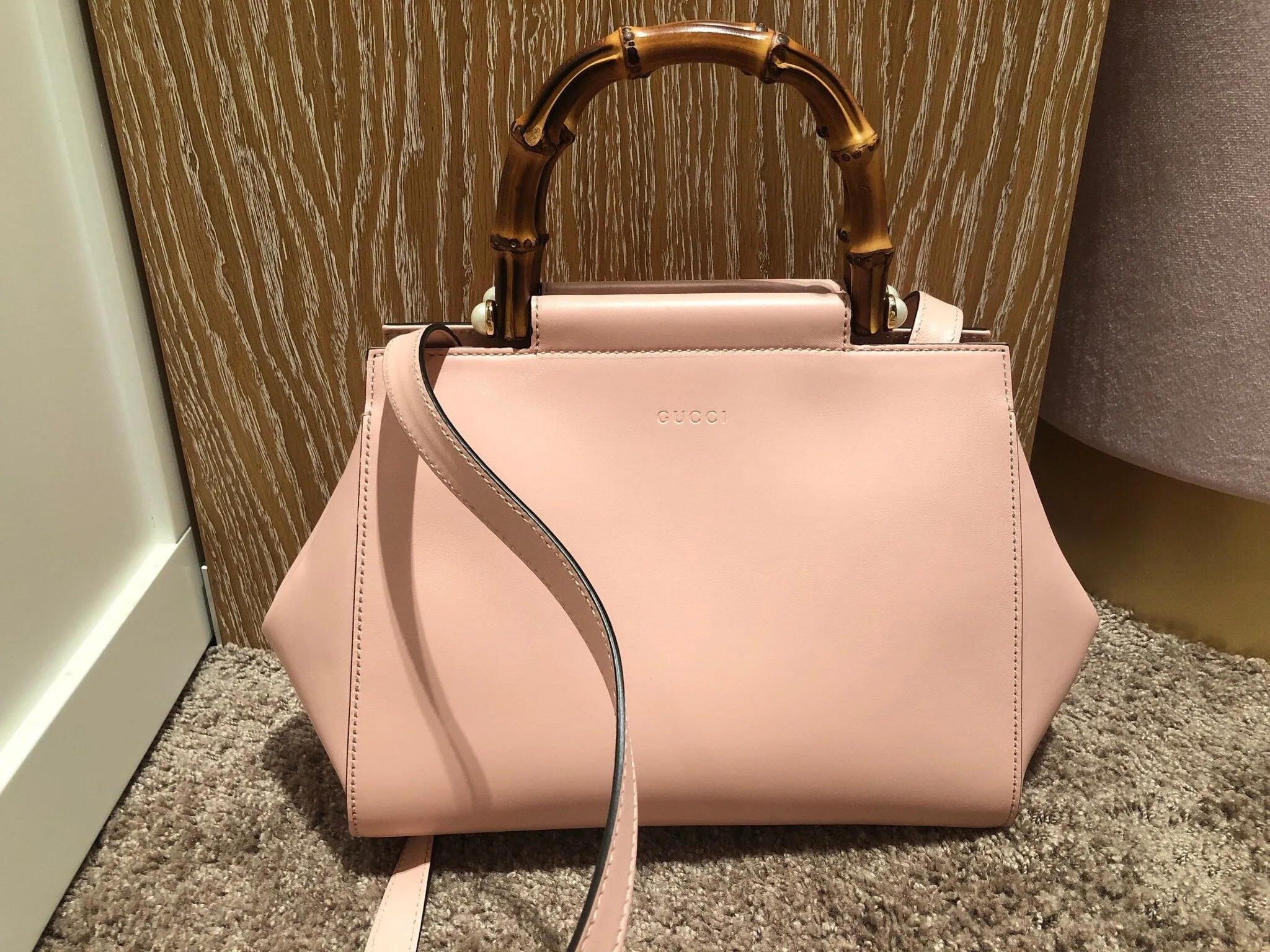 Bamboo Nymphaea Satchel in Pink