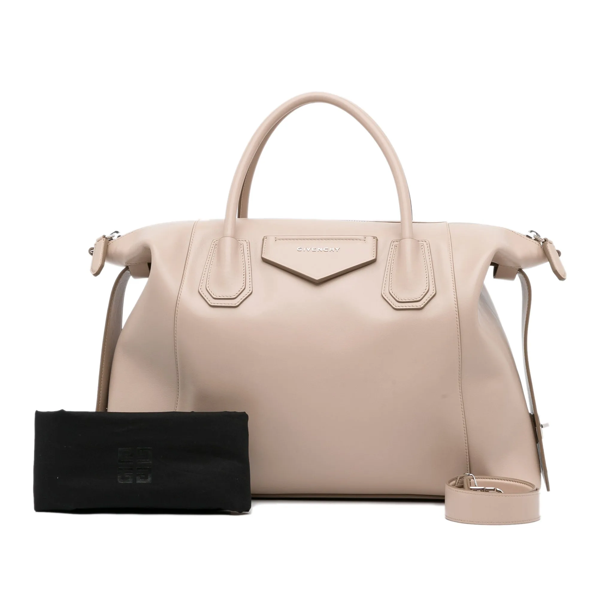 Beige Givenchy Medium Antigona Soft Tote Satchel