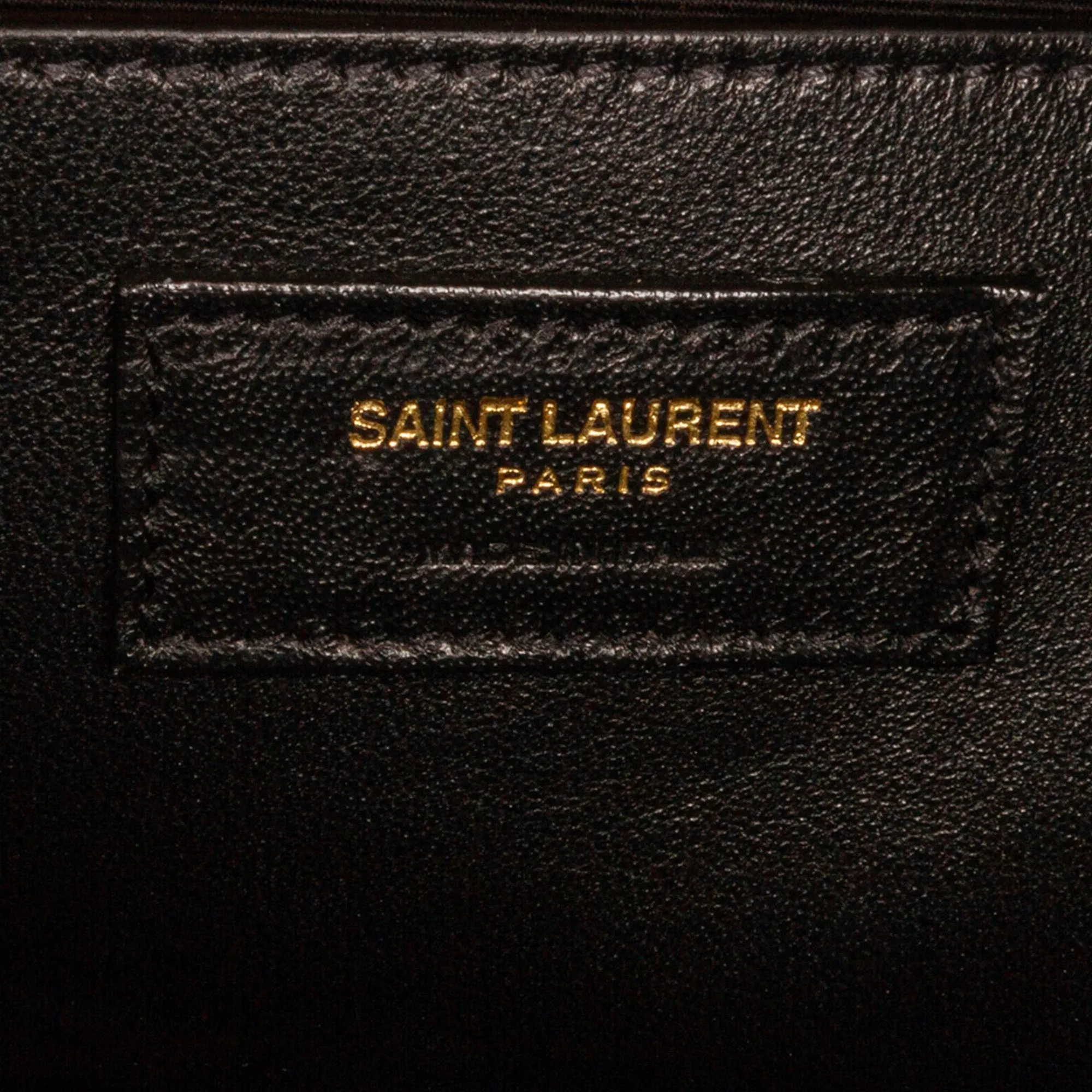 Beige Saint Laurent Medium Canvas Uptown Tote Satchel