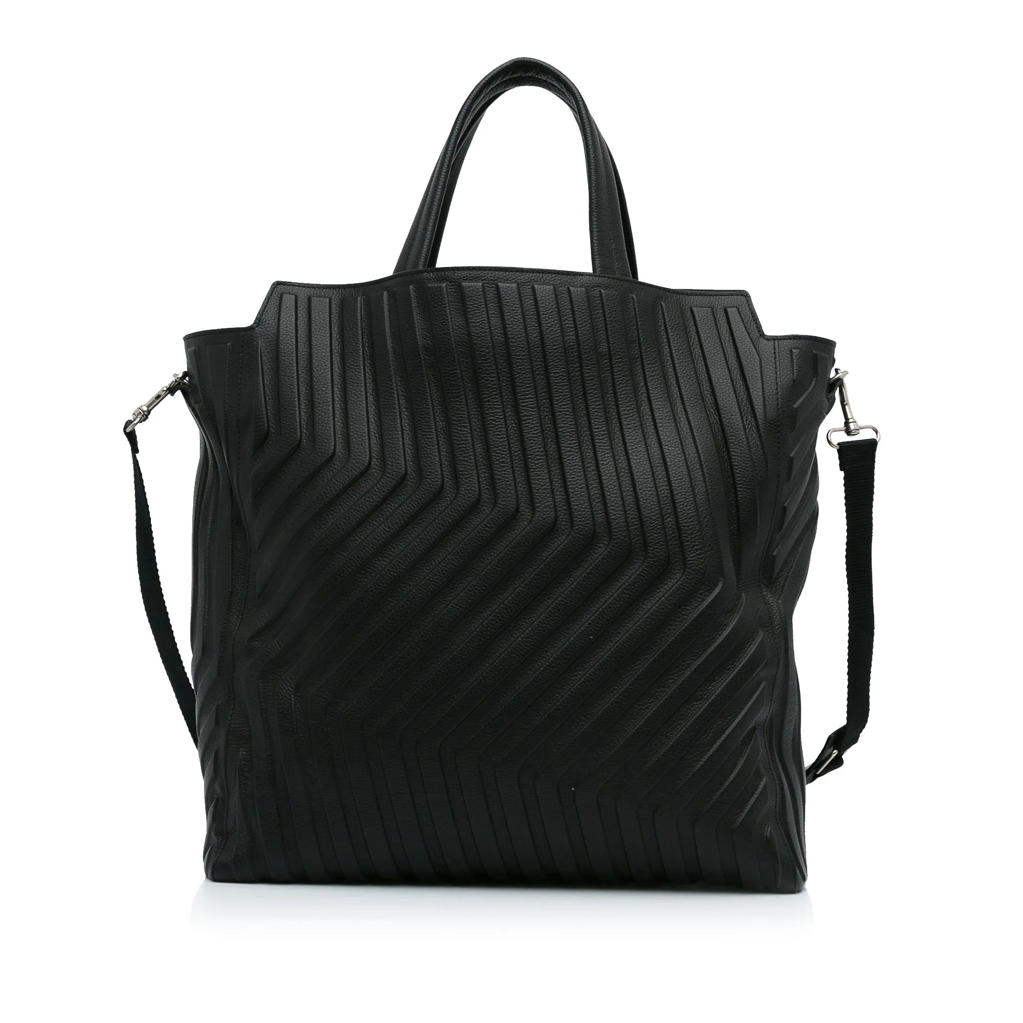 Black Balenciaga Car East-West M Tote Satchel