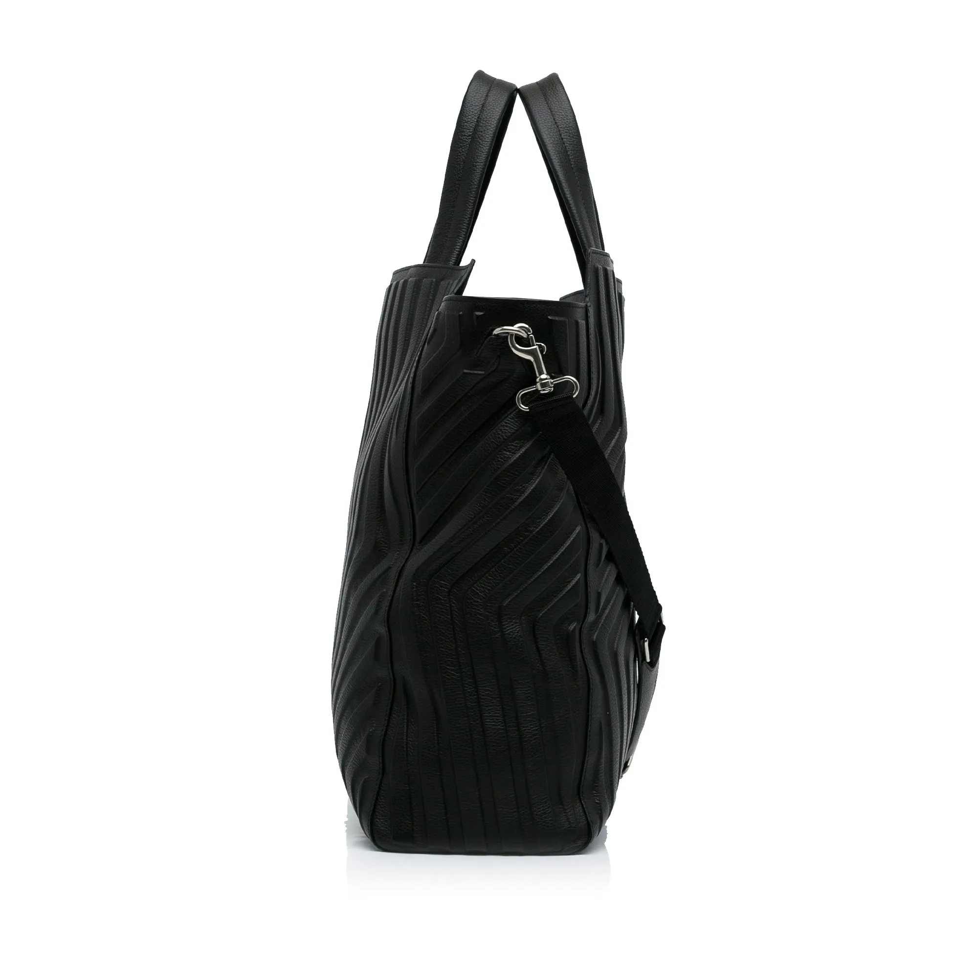 Black Balenciaga Car East-West M Tote Satchel