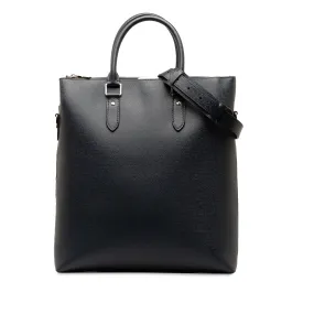 Black Louis Vuitton Taiga Anton Tote Satchel