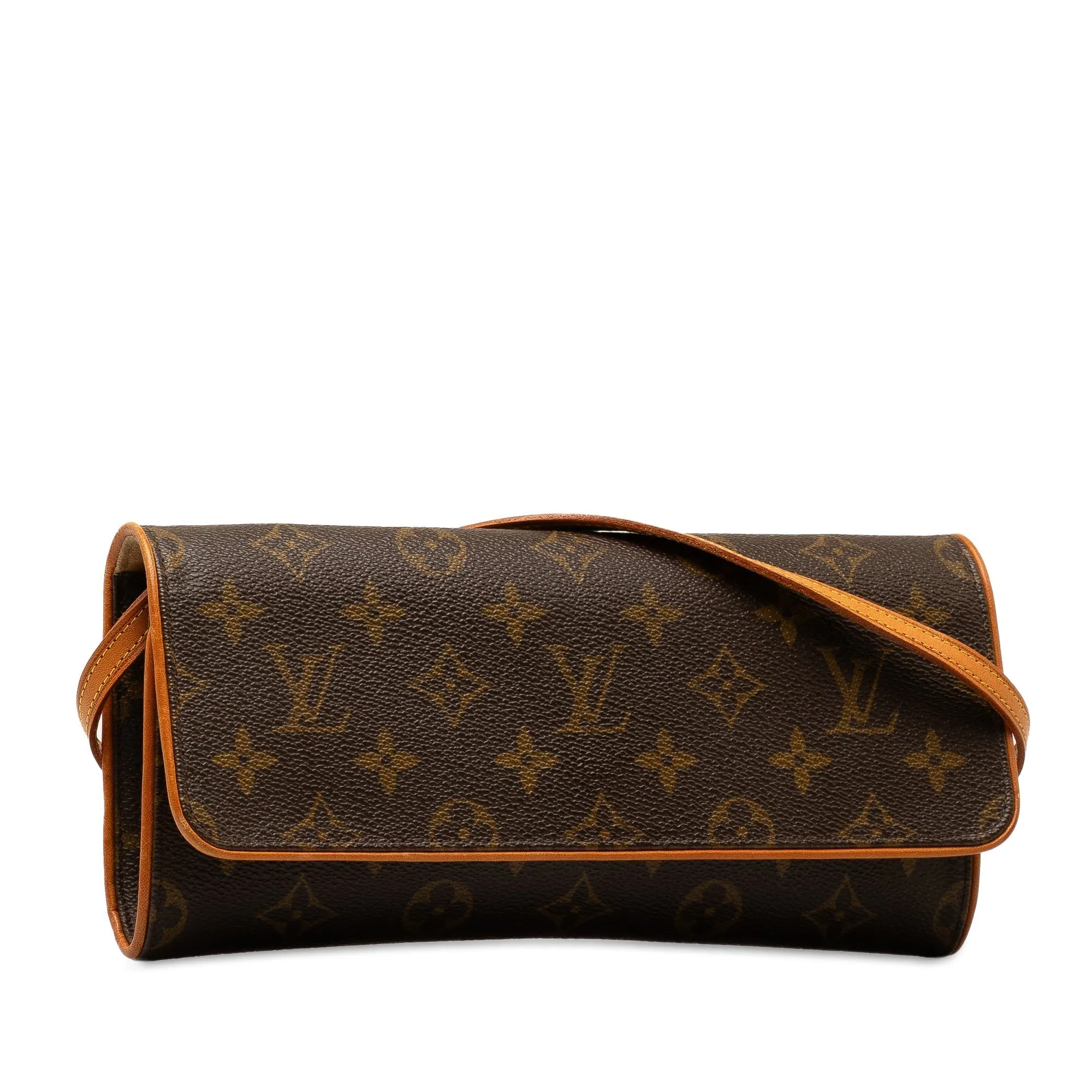 Brown Louis Vuitton Monogram Pochette Twin GM Crossbody Bag