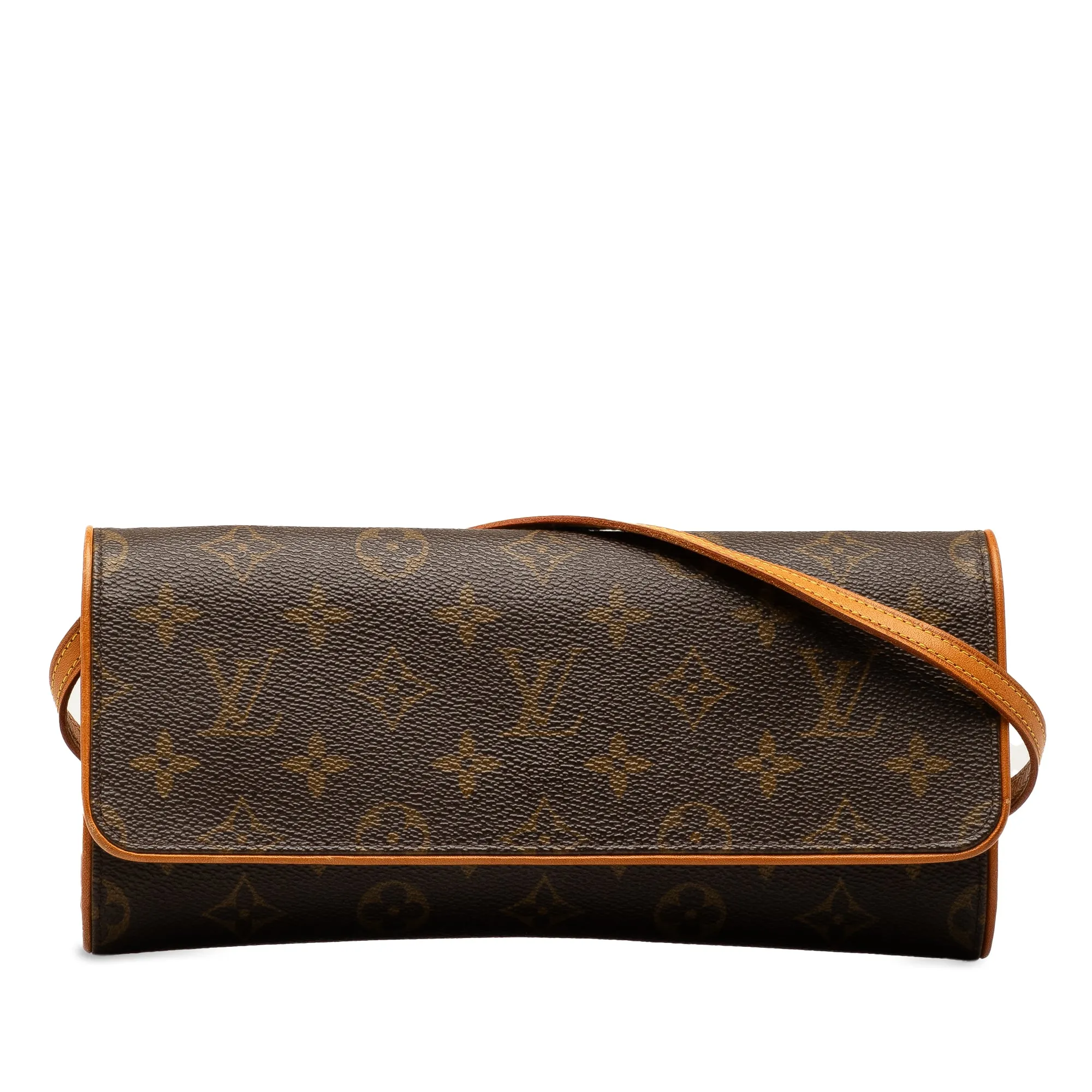 Brown Louis Vuitton Monogram Pochette Twin GM Crossbody Bag