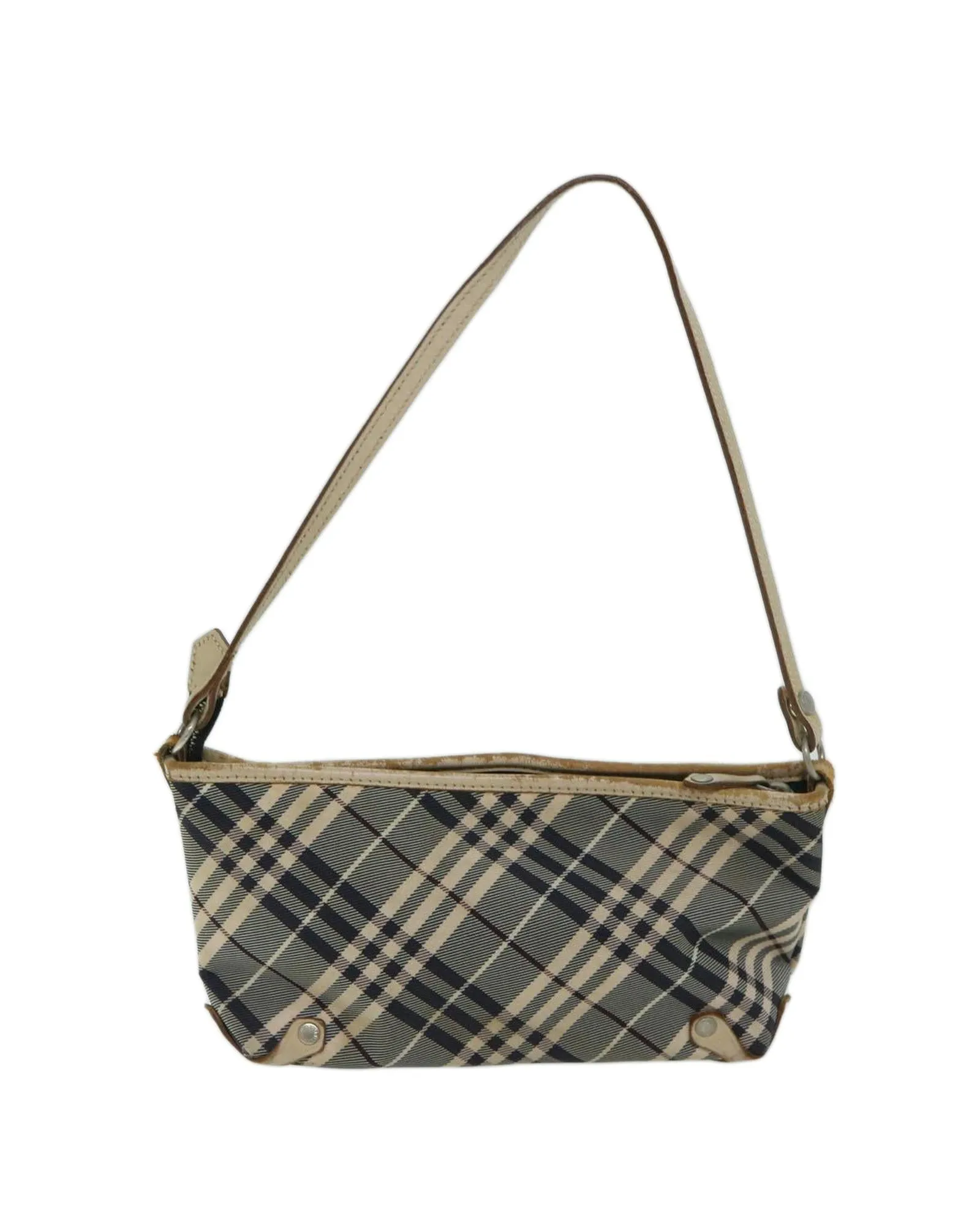 BURBERRY Vintage Mini Beige Plaid Shoulder Bag