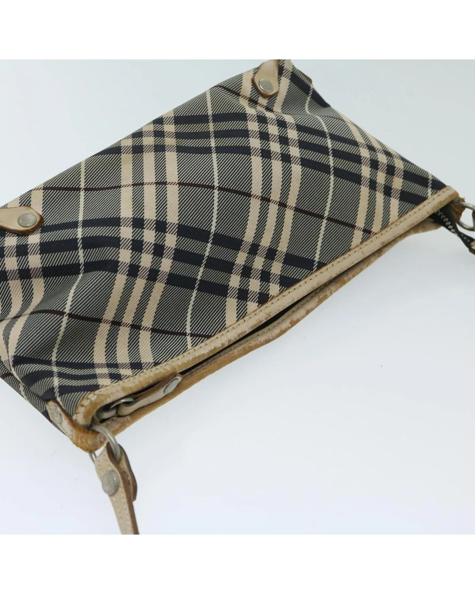 BURBERRY Vintage Mini Beige Plaid Shoulder Bag