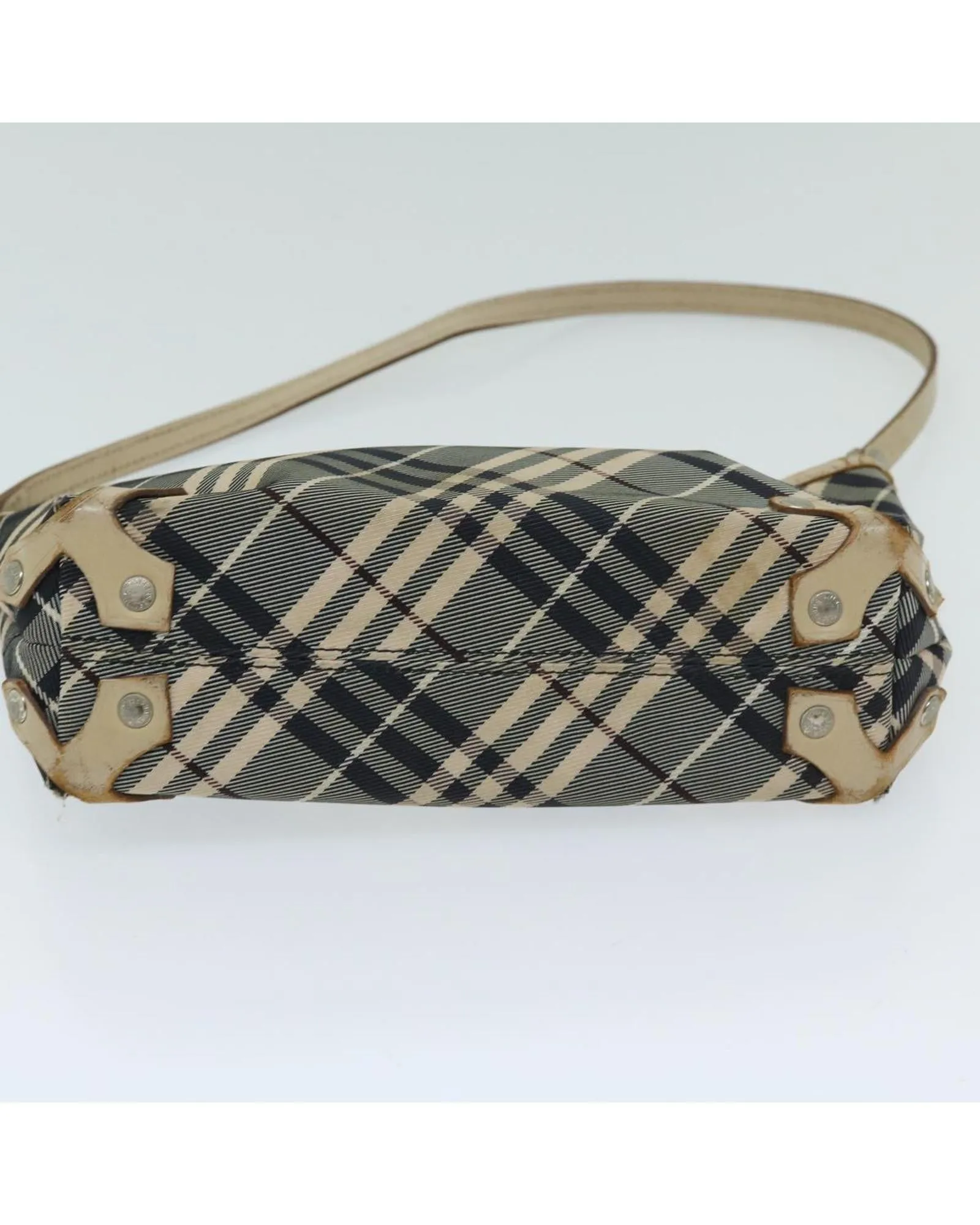 BURBERRY Vintage Mini Beige Plaid Shoulder Bag