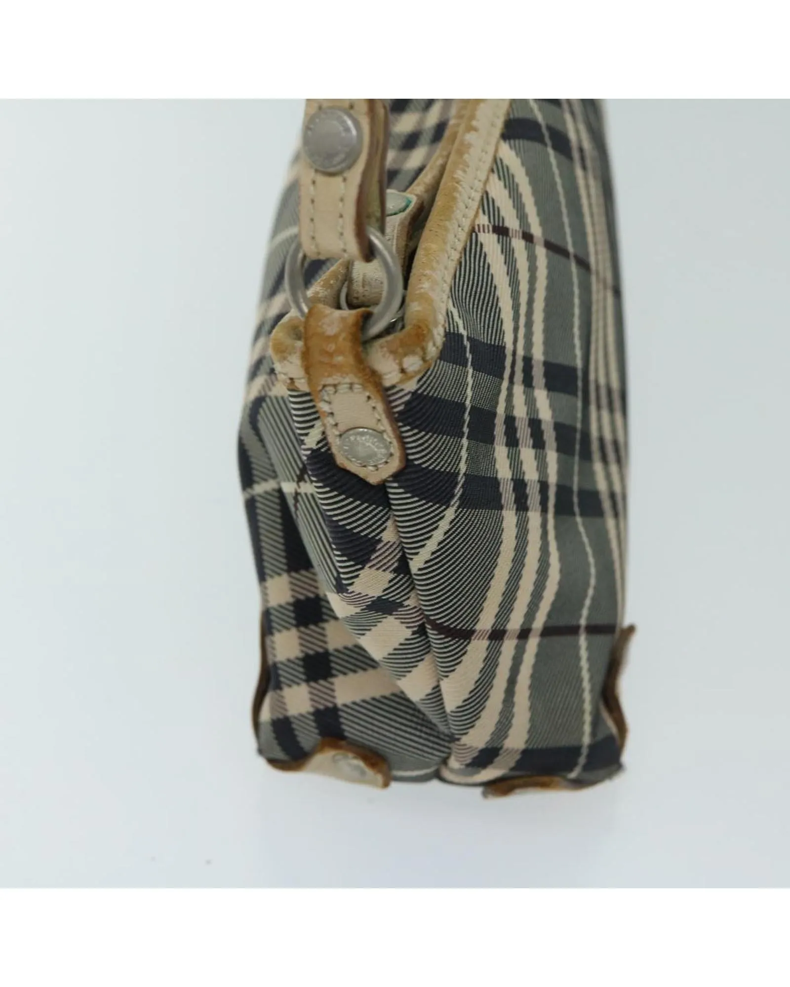 BURBERRY Vintage Mini Beige Plaid Shoulder Bag