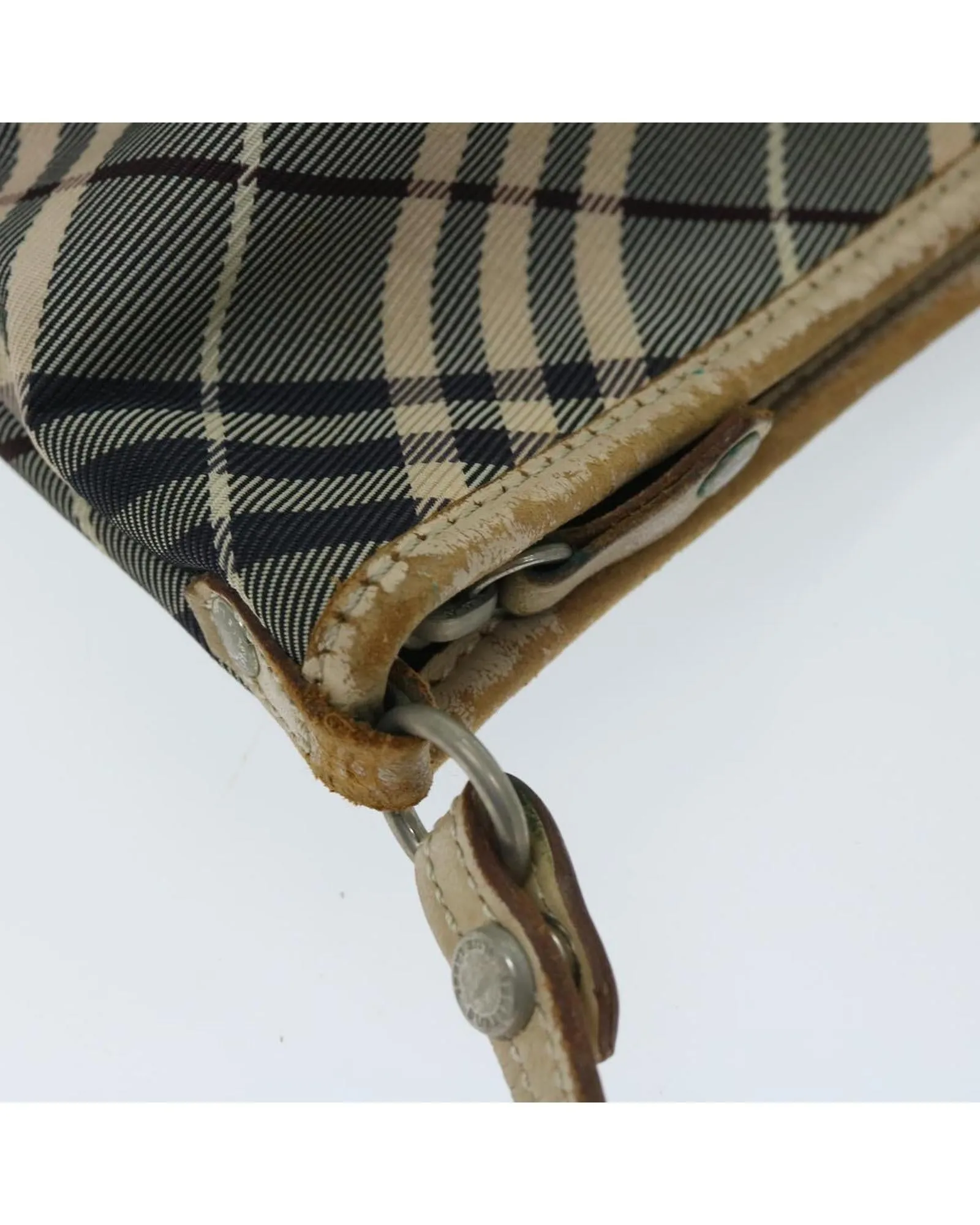 BURBERRY Vintage Mini Beige Plaid Shoulder Bag