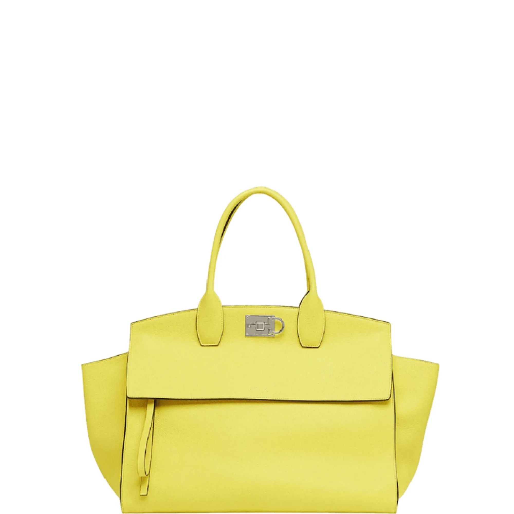 Ferragamo Studio Soft Shoulder Bag Yellow