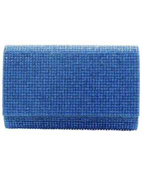 Fizzy Crystal Clutch in Capri Blue