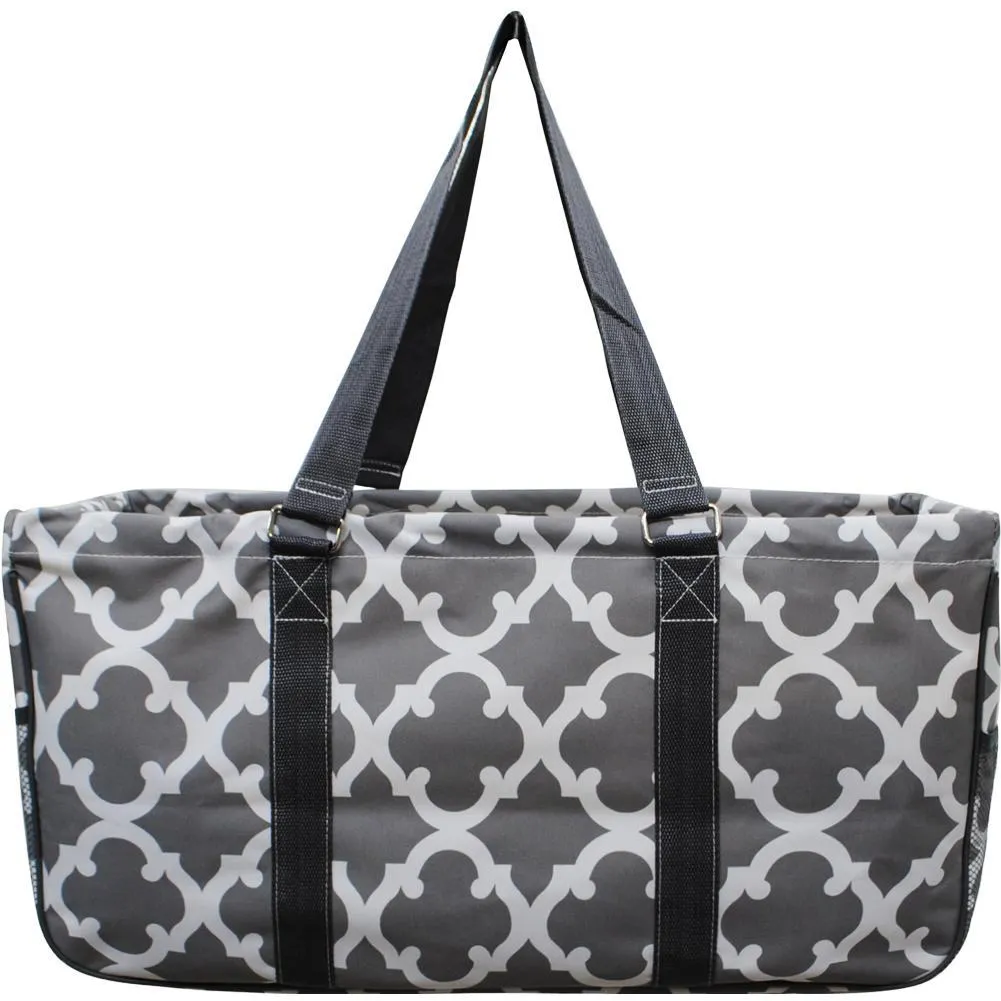 Geometric Clover Gray NGIL Utility Bag