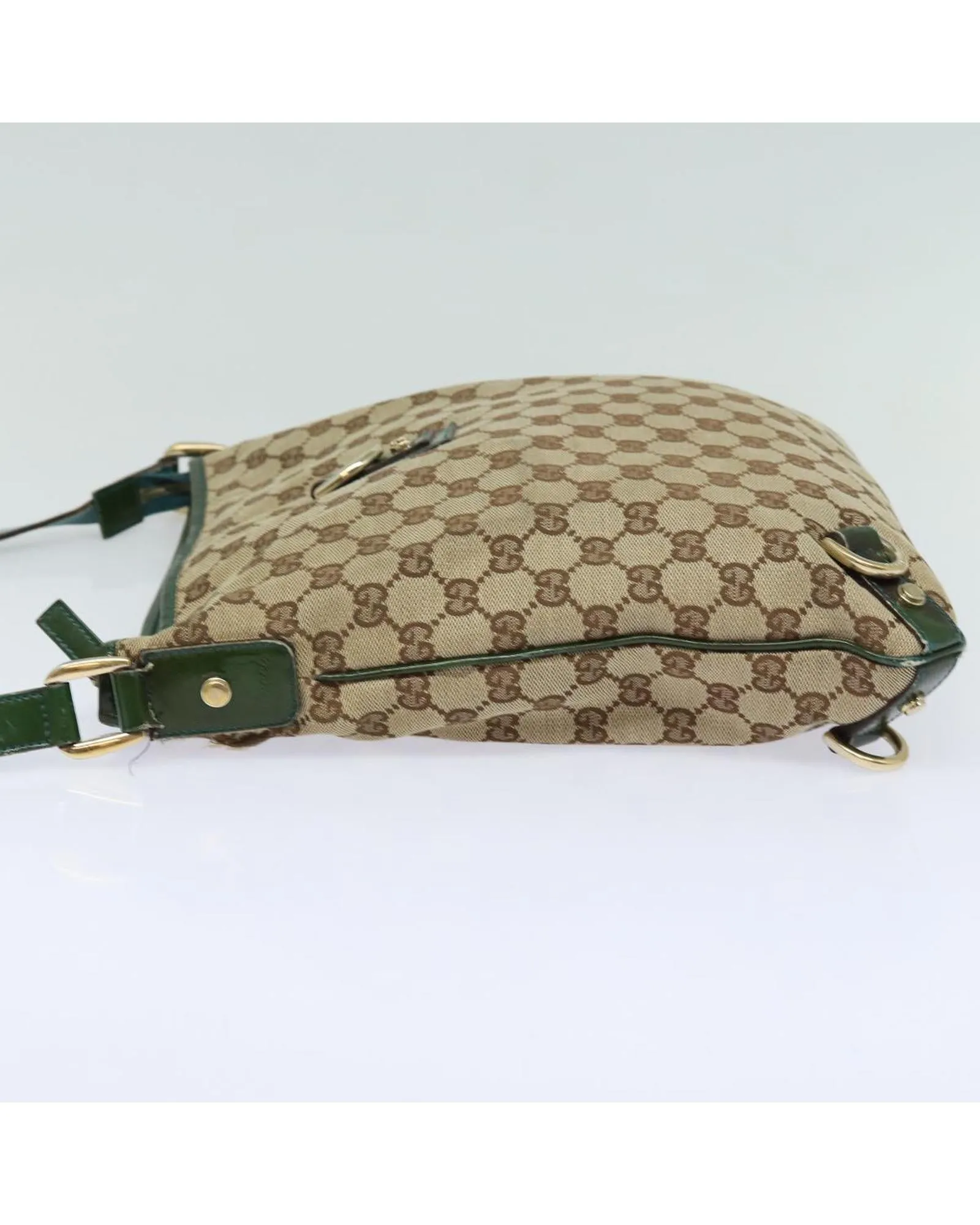 GG Canvas Shoulder Bag with Authentic Detailing