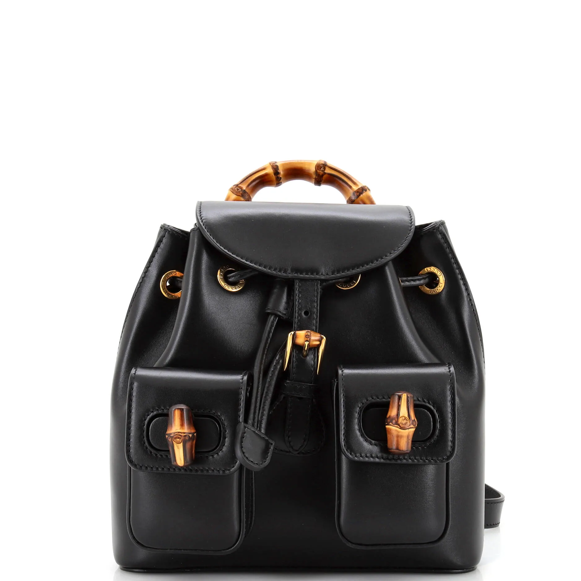 GUCCI Bamboo Backpack Leather Small