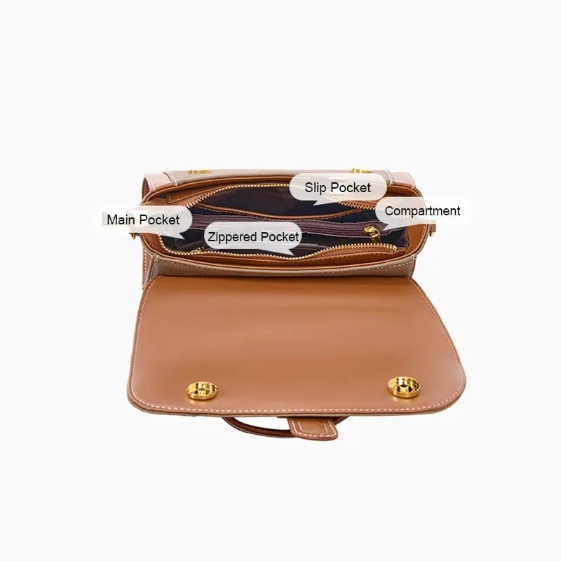 Leather Satchel Top Handle Bag