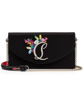 Loubi 54 Satin Chain Strap Bag in Black Multi