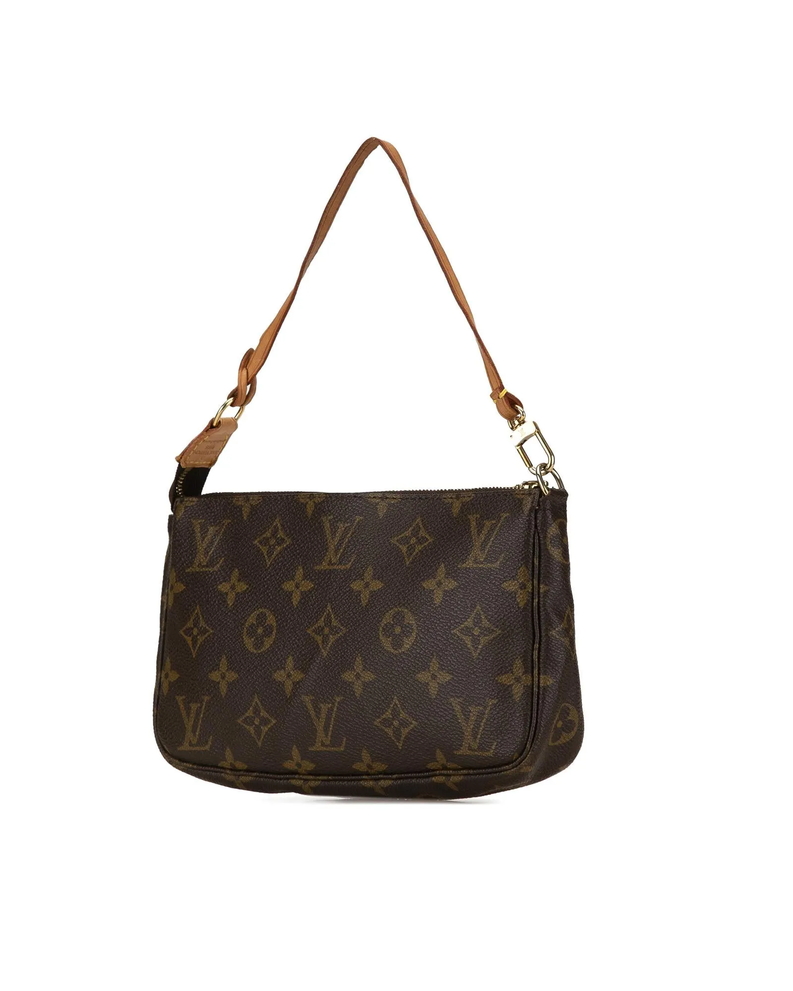 Louis Vuitton Pochette Accessoires Brown Monogram Coated Canvas Shoulder Bag