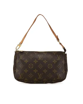 Louis Vuitton Pochette Accessoires Brown Monogram Coated Canvas Shoulder Bag