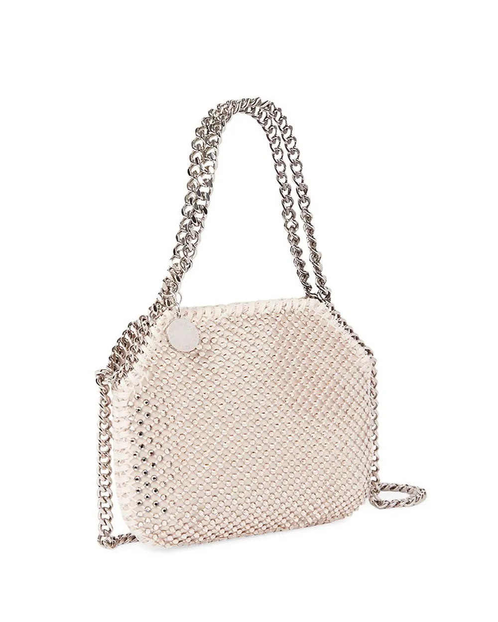 Mini Falabella Crystal Mesh Shoulder Bag in Honey