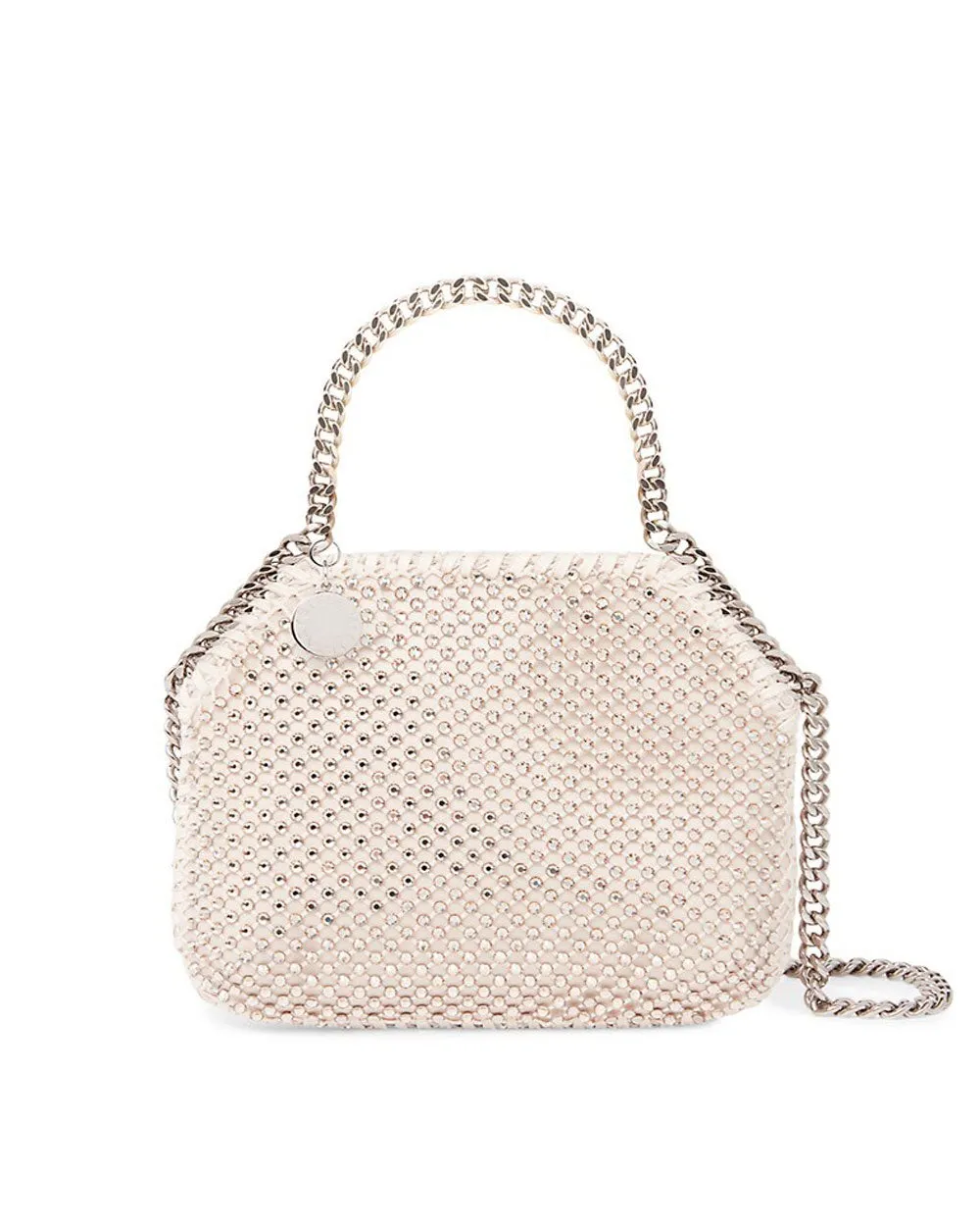 Mini Falabella Crystal Mesh Shoulder Bag in Honey