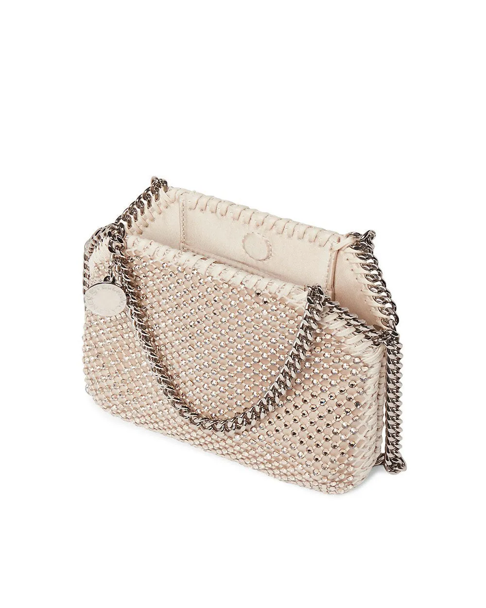 Mini Falabella Crystal Mesh Shoulder Bag in Honey