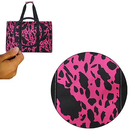 Neon Cow Hot Pink NGIL Mega Shopping Utility Tote Bag