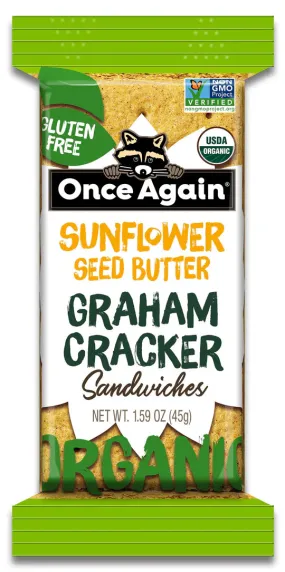 Once Again Organic Sunflower Seed Butter Graham Cracker Sandwiches 1.59oz