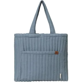 Quilted Tote Bag - Chambray Blue Spruce