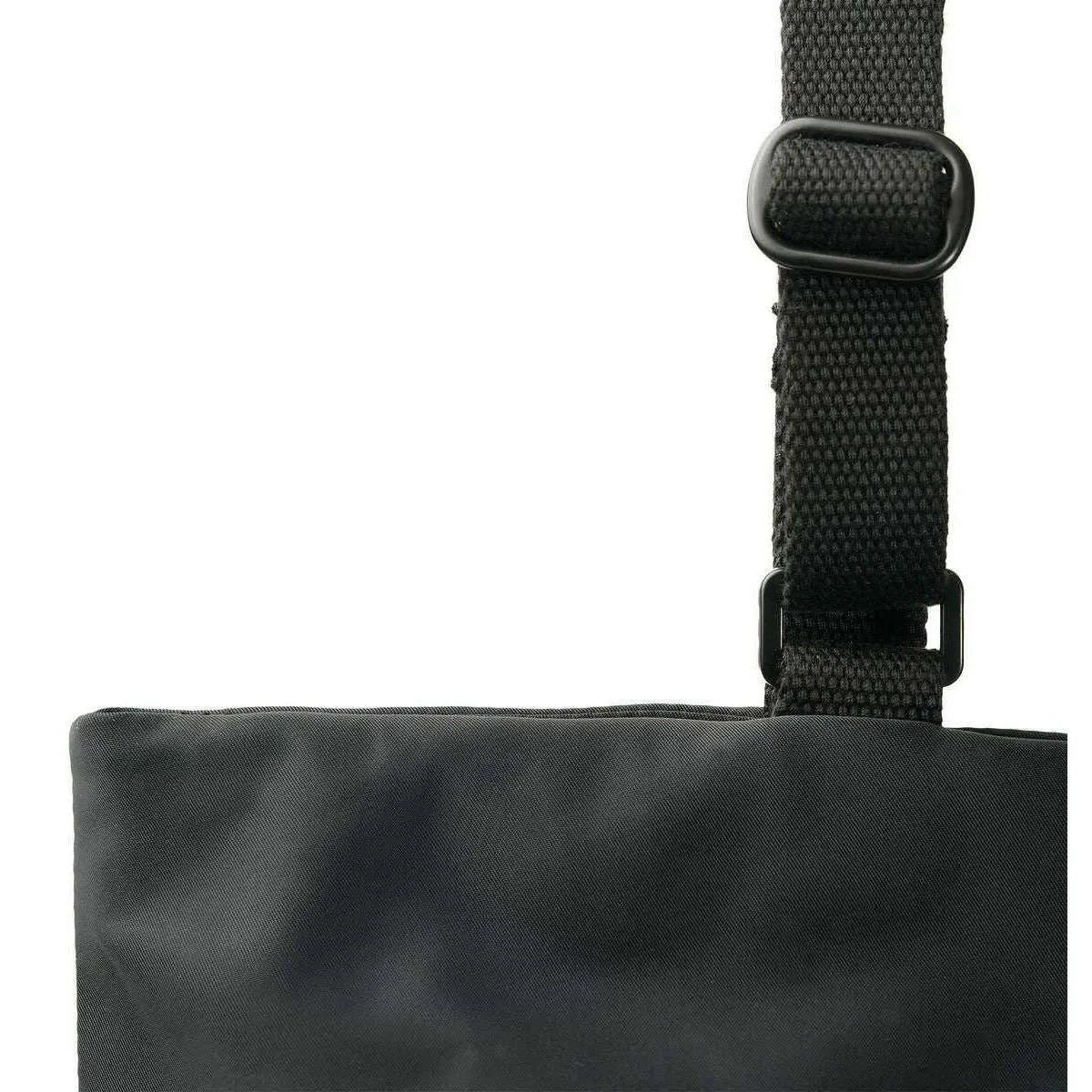 Roka Trafalgar B All Black Recycled Nylon Tote Bag - Black/Airforce Grey