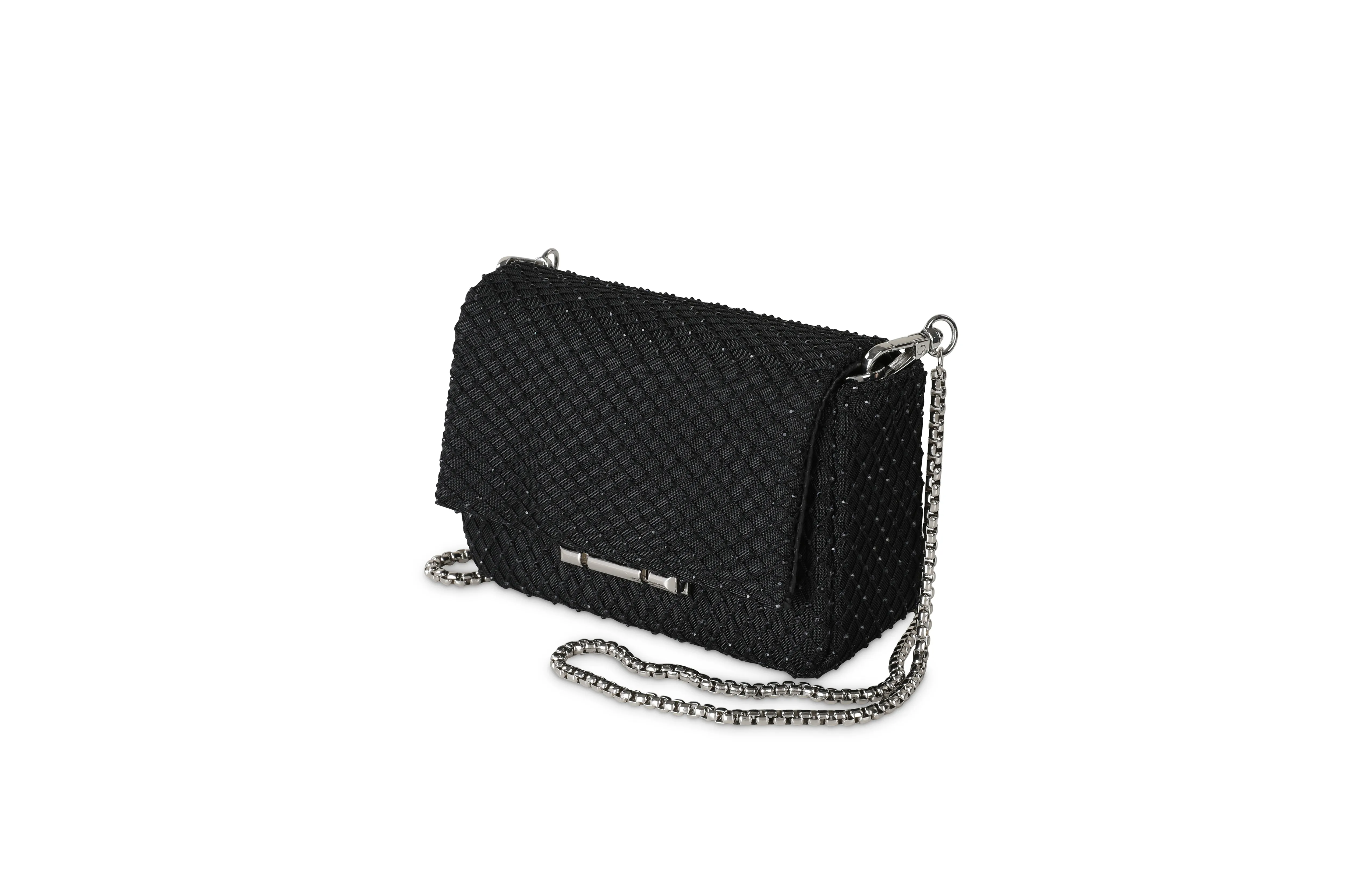 SANIA CLUTCH- BLACK