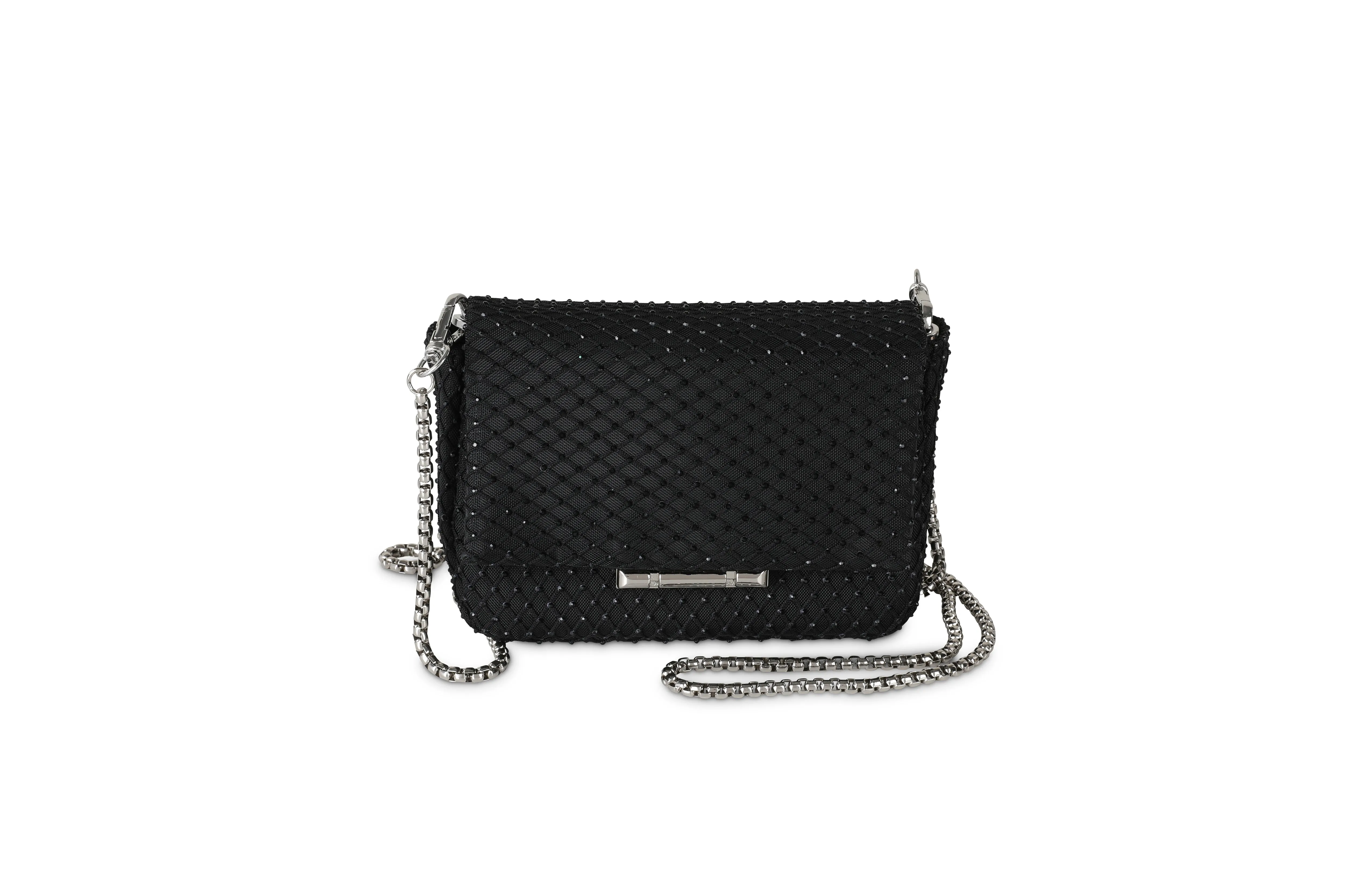 SANIA CLUTCH- BLACK