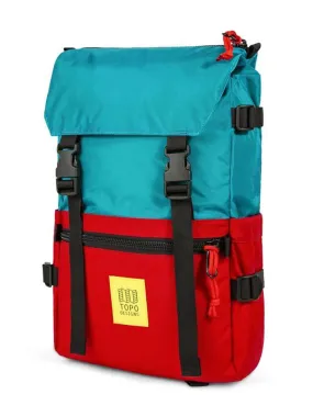 Topo Designs Rover Pack Turquoise Red