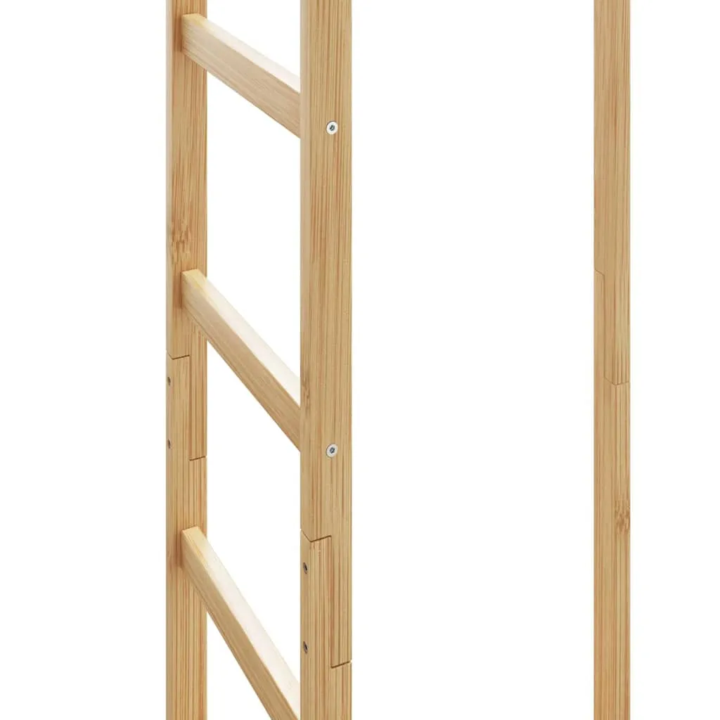 vidaXL Coat Stand with Hooks and Shelves 38.5x30x156 cm Bamboo