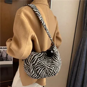 Wenkouban Luxury Handbags Women Bags Designer Shoulder Bag For Women Fashion Zebra Pattern Sling Bags Women Messenger Bag Bolso Mujer