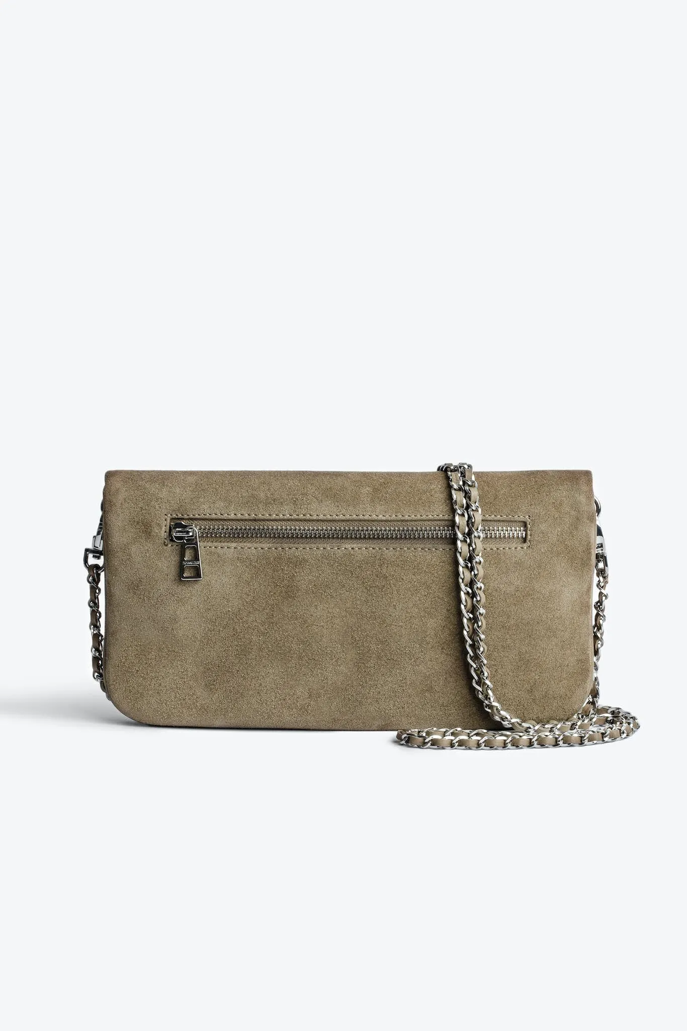 Zadig & Voltaire Rock Suede Clutch Bag - Taupe